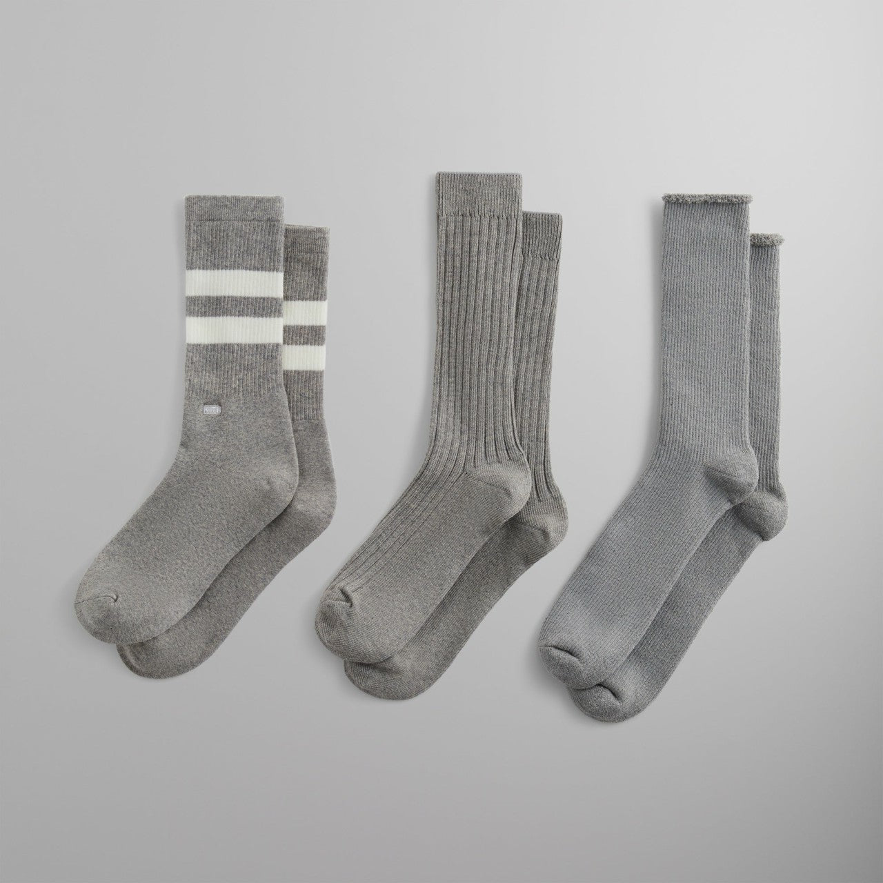 Kith Three Pack Mixed Cotton Socks - Multi | Kith Multi
