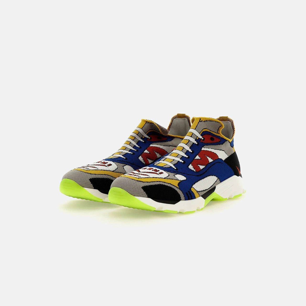 Marni Sneakers - New Jacquard Blue / White / Red | Kith New Jacquard Blue / White / Red