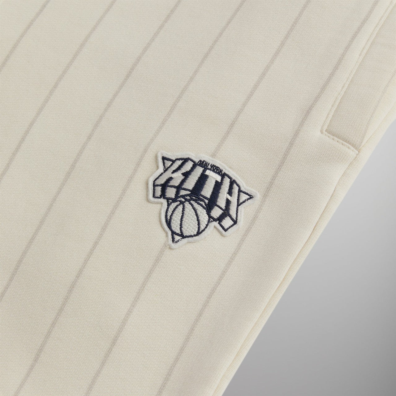 Kith for the New York Knicks NY Pinstripe Williams I Sweatpant - Sandr | Kith Sandrift