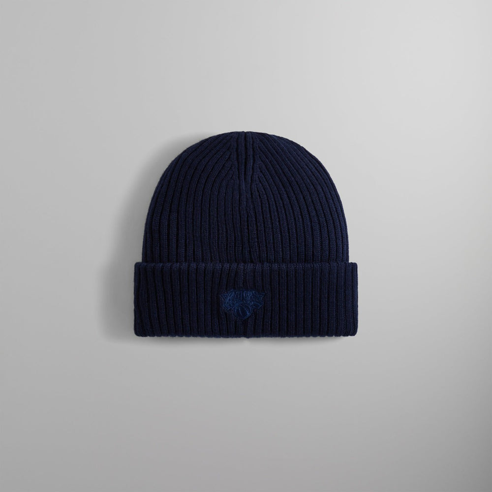 Kith for the New York Knicks Retro Logo Beanie - Nocturnal | Kith Nocturnal