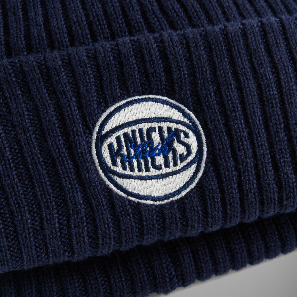 Kith for the New York Knicks Retro Logo Beanie - Nocturnal | Kith Nocturnal