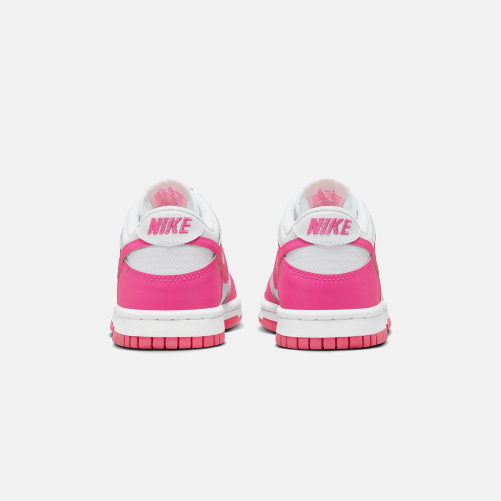 Nike GS Dunk Low - White / Laser Fuchsia | Kith White / Laser Fuchsia