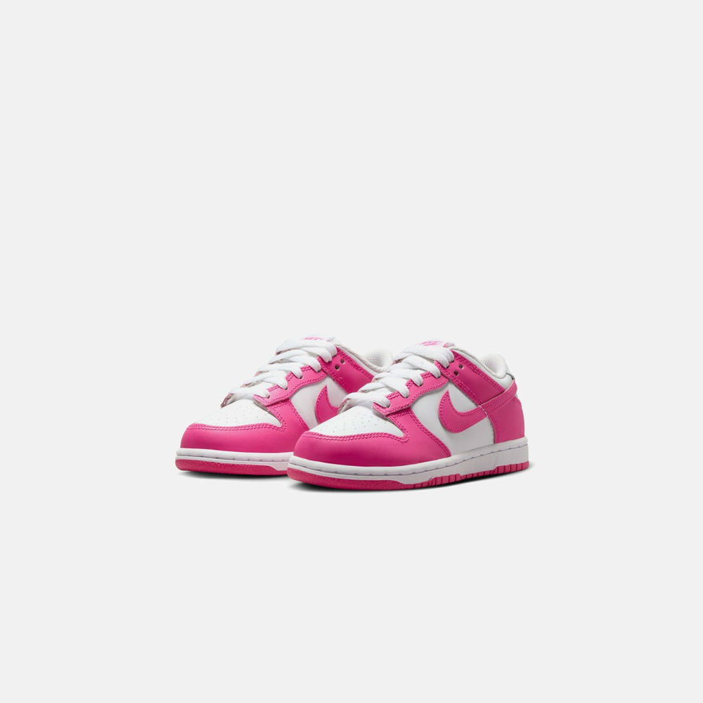 Nike PS Dunk Low - White / Laser Fuchsia | Kith White / Laser Fuchsia