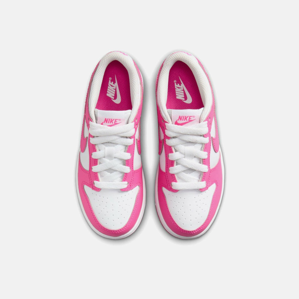 Nike PS Dunk Low - White / Laser Fuchsia | Kith White / Laser Fuchsia