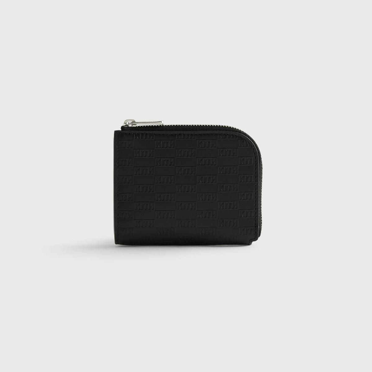Kith Monogram Half Zip Wallet - Black | Kith Black