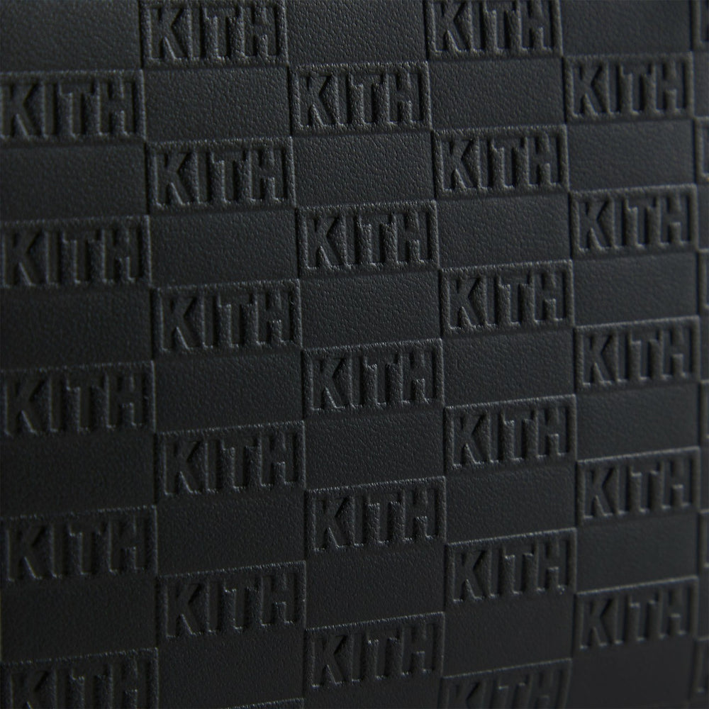 Kith Monogram Half Zip Wallet - Black | Kith Black
