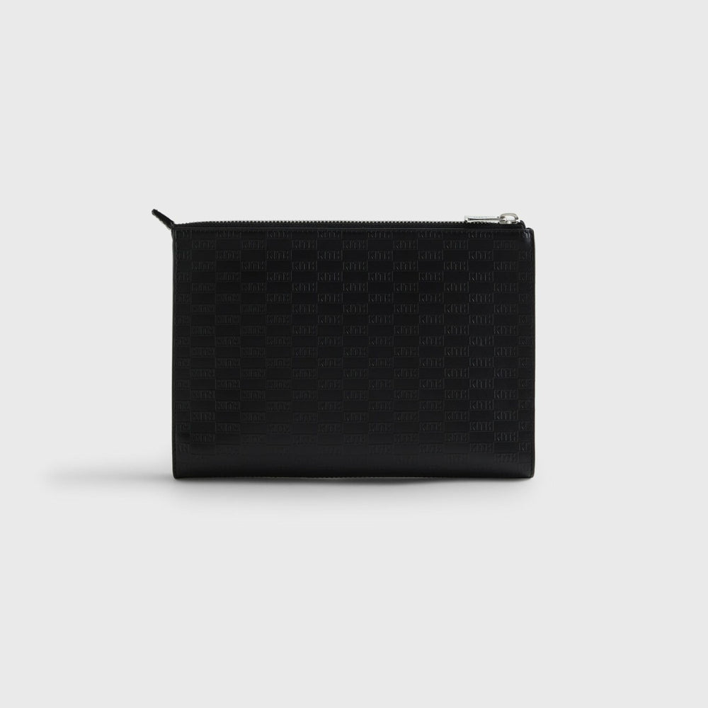 Kith Monogram Zipper Pouch - Black | Kith Black