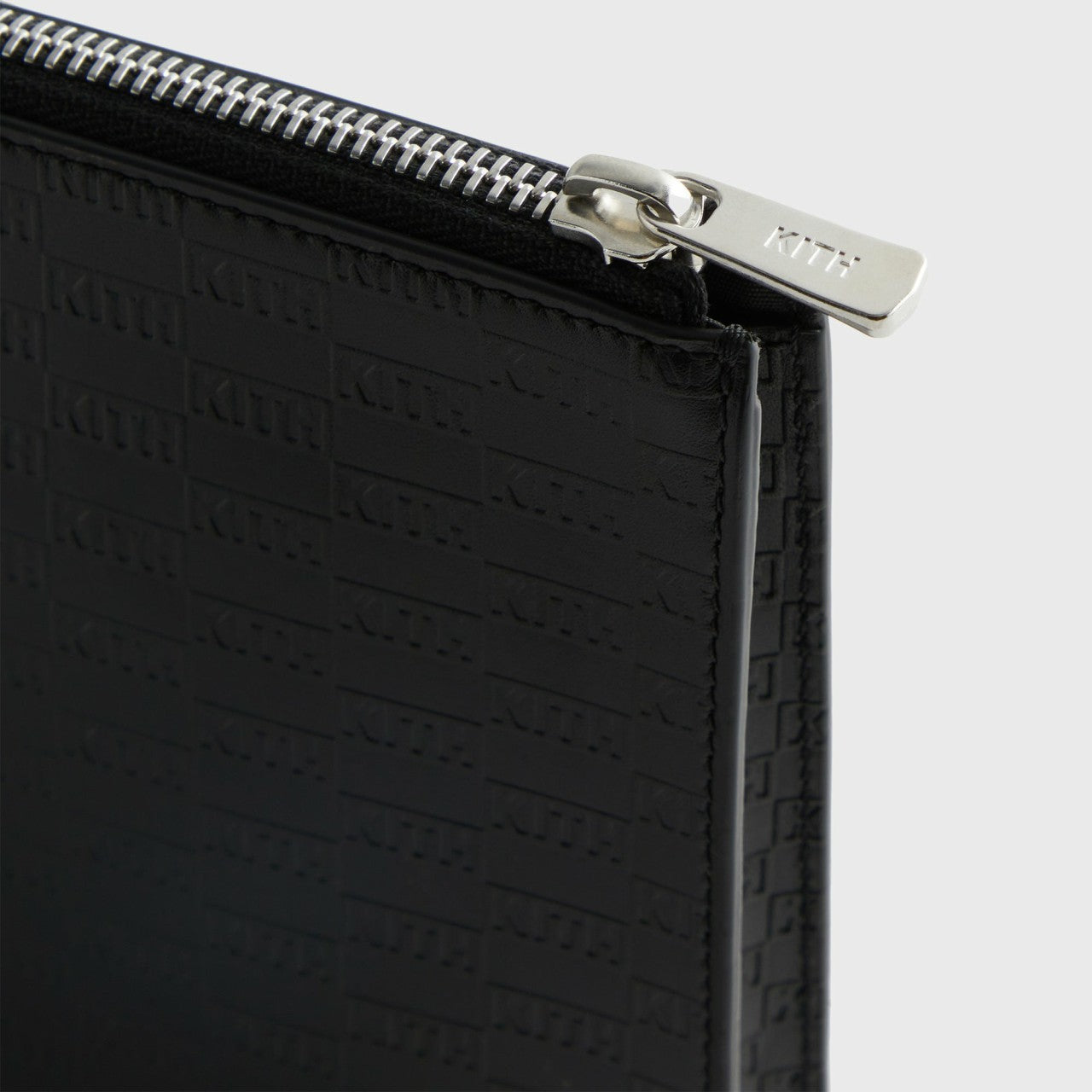 Kith Monogram Zipper Pouch - Black | Kith Black