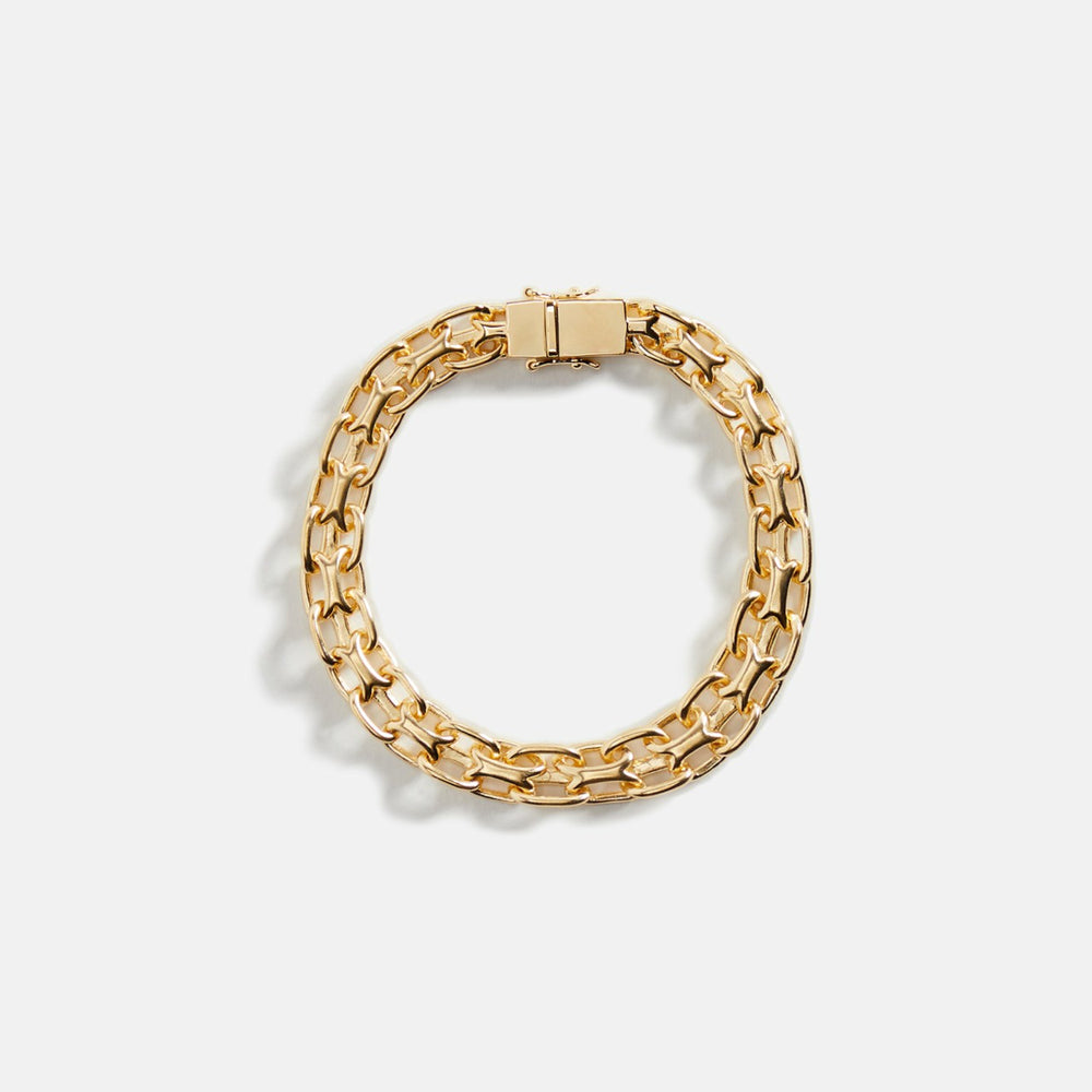Tom Wood Vintage Bracelet 925 Sterling Silver / 9K Gold 7.0 - Gold | Kith Gold