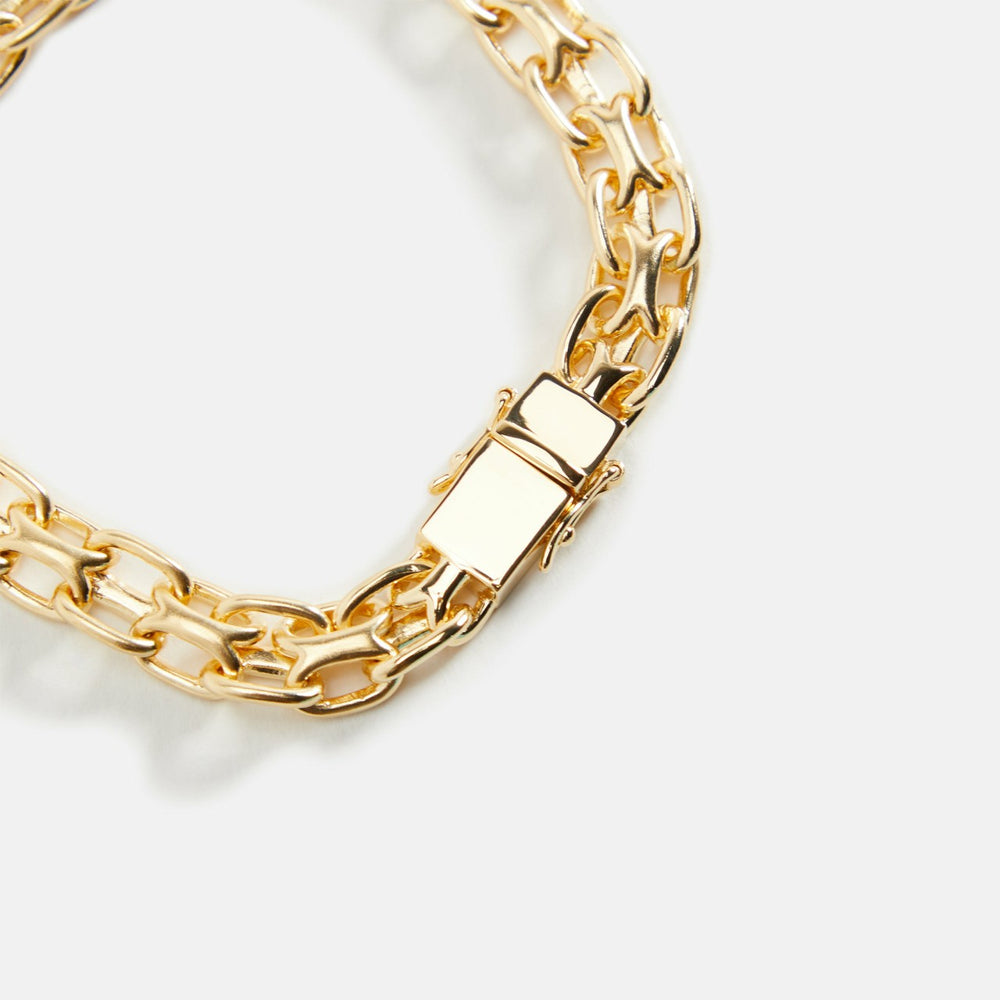 Tom Wood Vintage Bracelet 925 Sterling Silver / 9K Gold 7.0 - Gold | Kith Gold