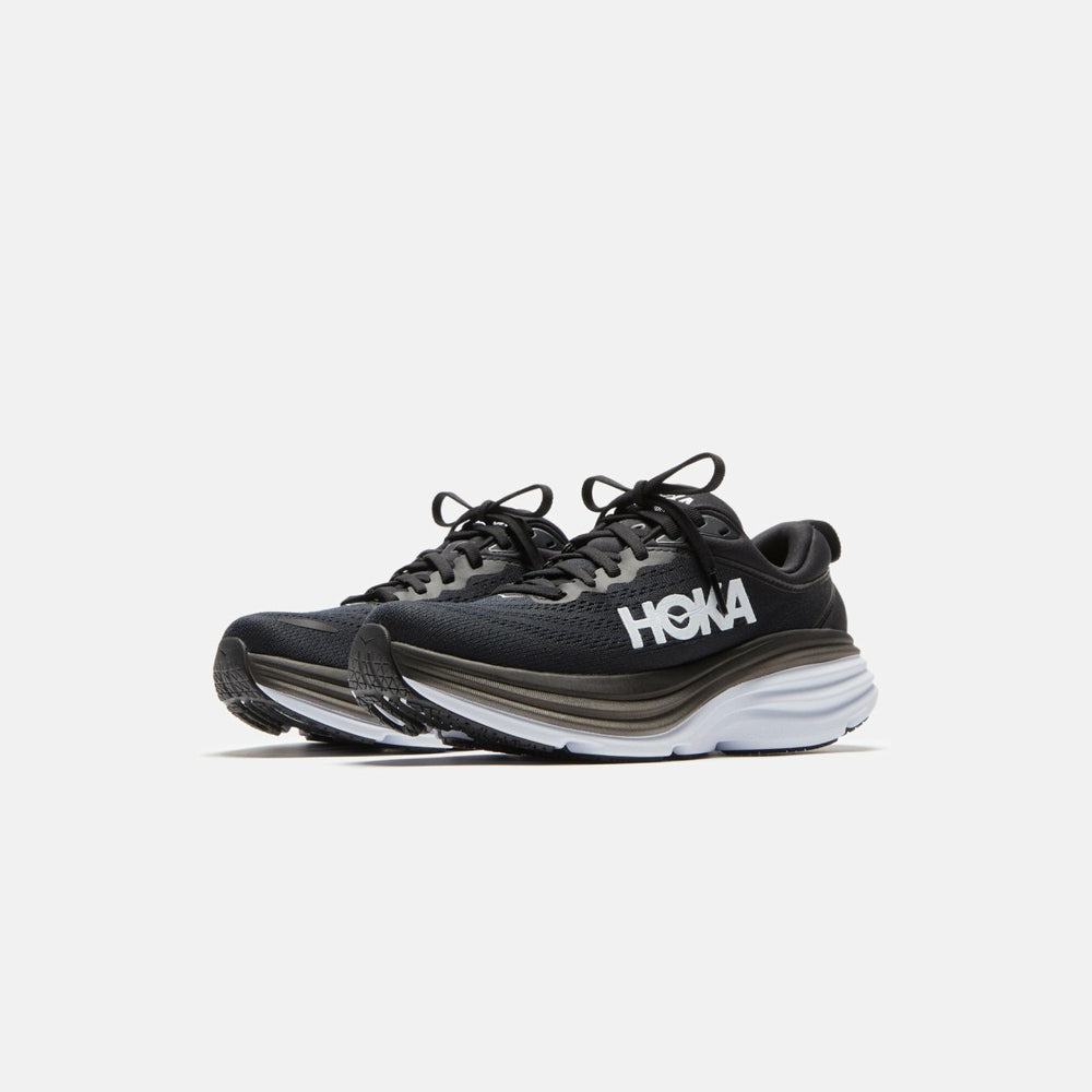 HOKA WMNS Bondi 8 - Black / White | Kith Black / White