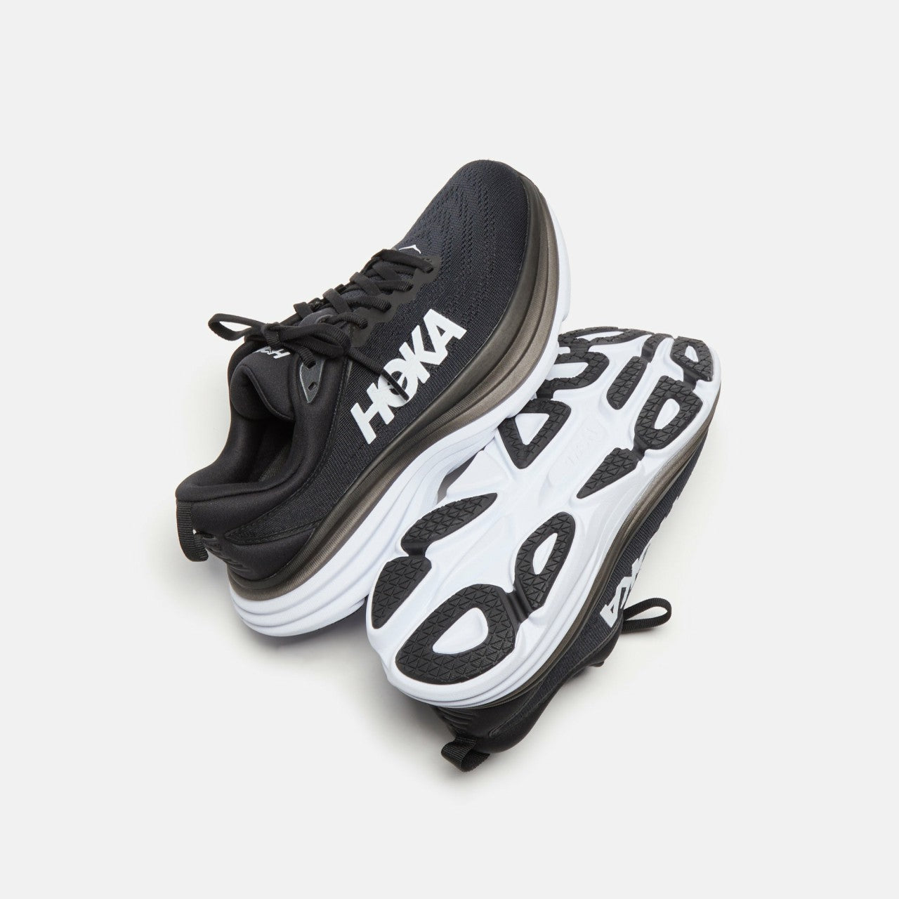 HOKA WMNS Bondi 8 - Black / White | Kith Black / White
