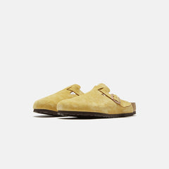 Birkenstock Boston Suede - Latte Cream | Kith Latte Cream