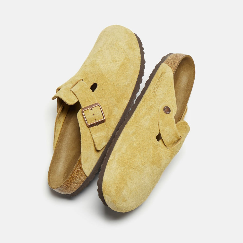 Birkenstock Boston Suede - Latte Cream | Kith Latte Cream