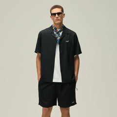 Kith Silk Cotton Thompson Camp Collar Shirt - Black | Kith Black