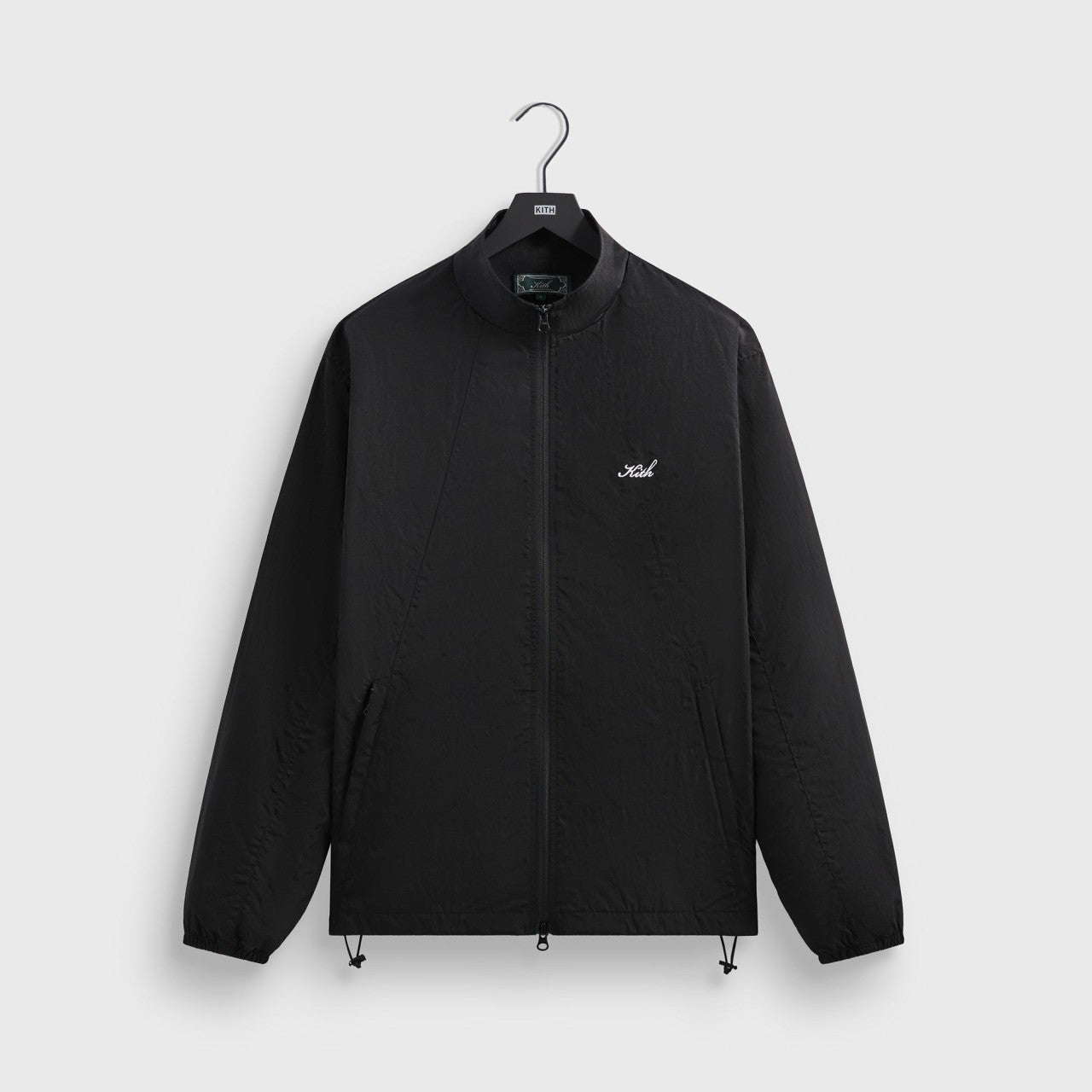 Kith Wrinkle Nylon Windsor Panelled Track Jacket - Black | Kith Black