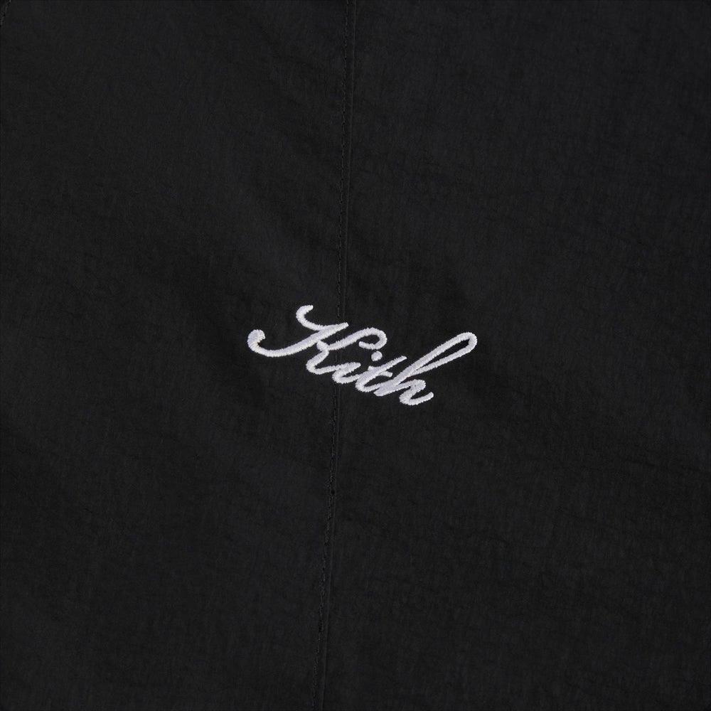 Kith Wrinkle Nylon Windsor Panelled Track Jacket - Black | Kith Black