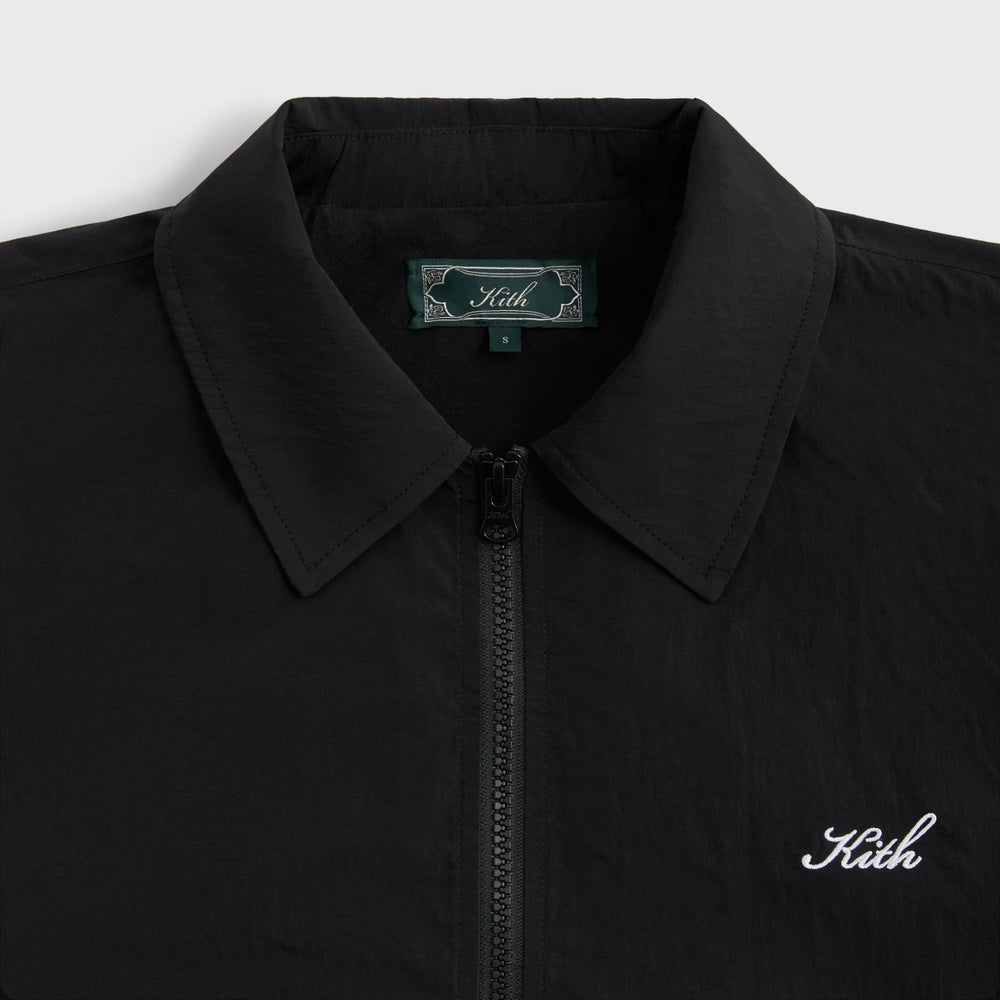 Kith Wrinkle Nylon Jonas Coaches Jacket - Black | Kith Black