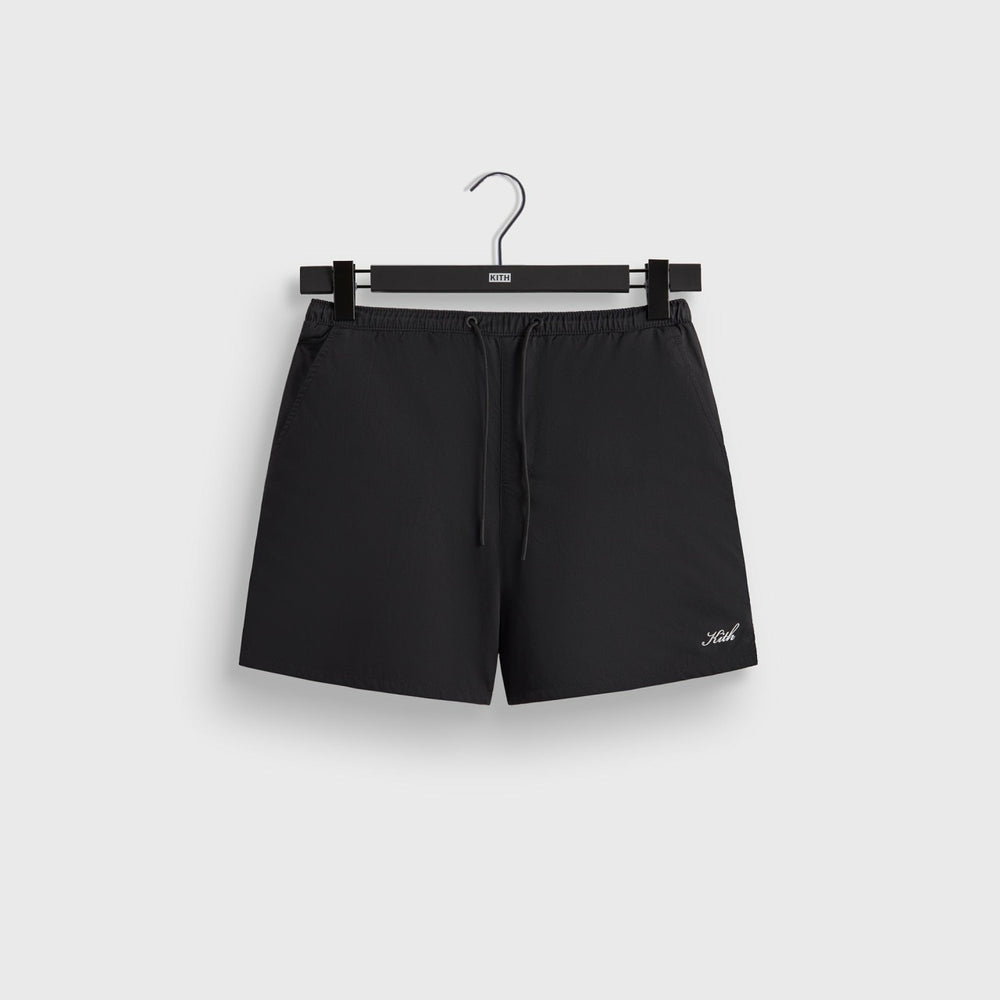Kith Twill Collins Swim Short - Black | Kith Black