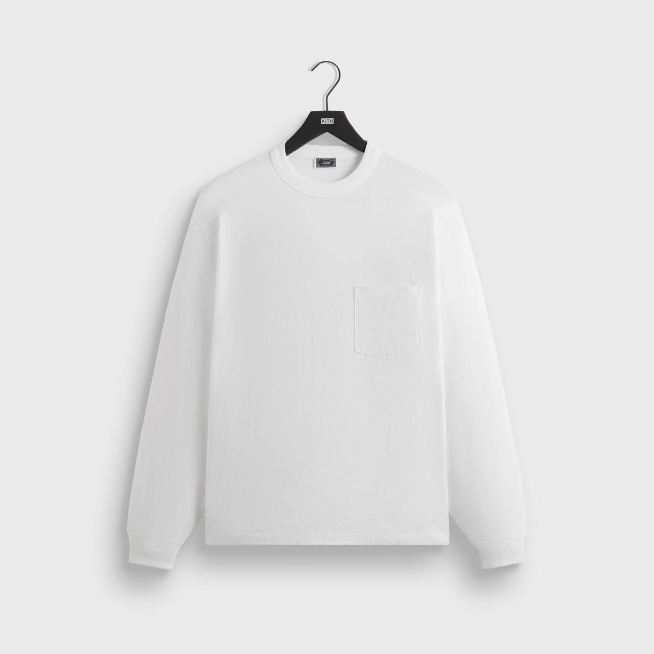 Kith Long Sleeve Leonard Pocket Tee - White | Kith White