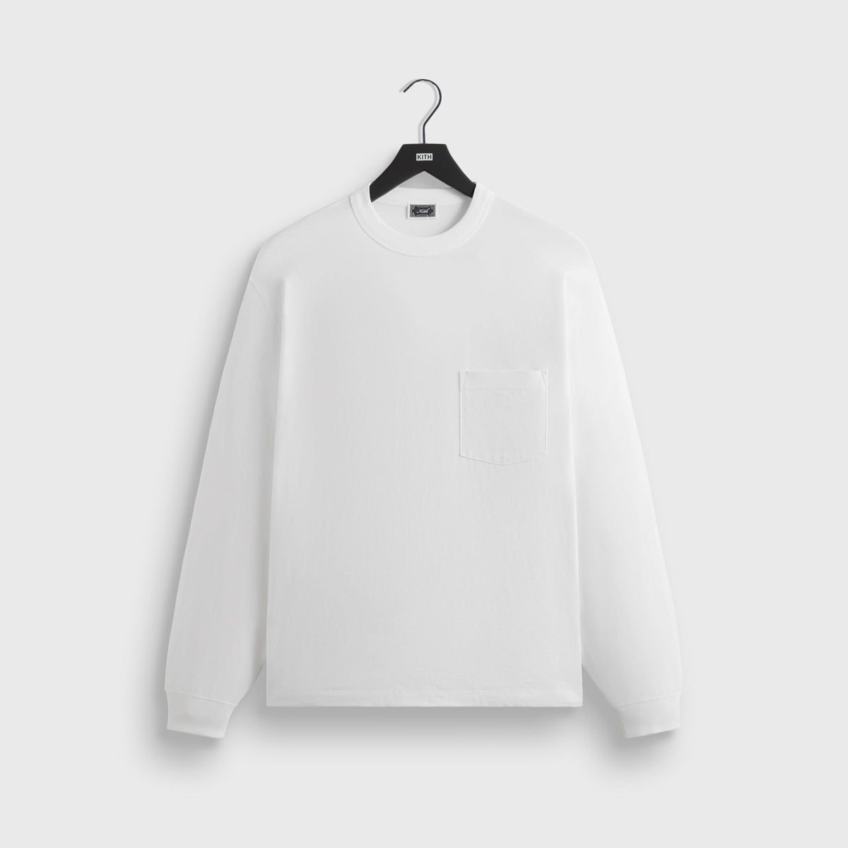 Kith Long Sleeve Leonard Pocket Tee - White | Kith White