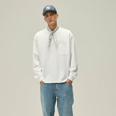 Kith Long Sleeve Leonard Pocket Tee - White | Kith White