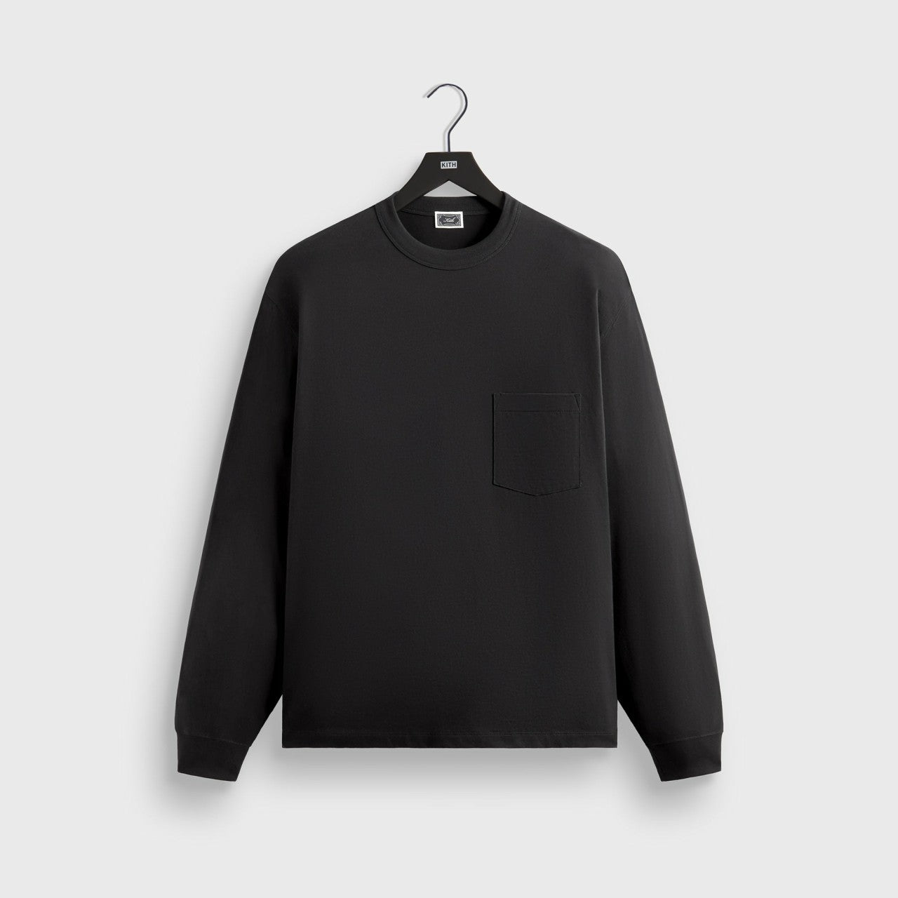 Kith Long Sleeve Leonard Pocket Tee - Black | Kith Black