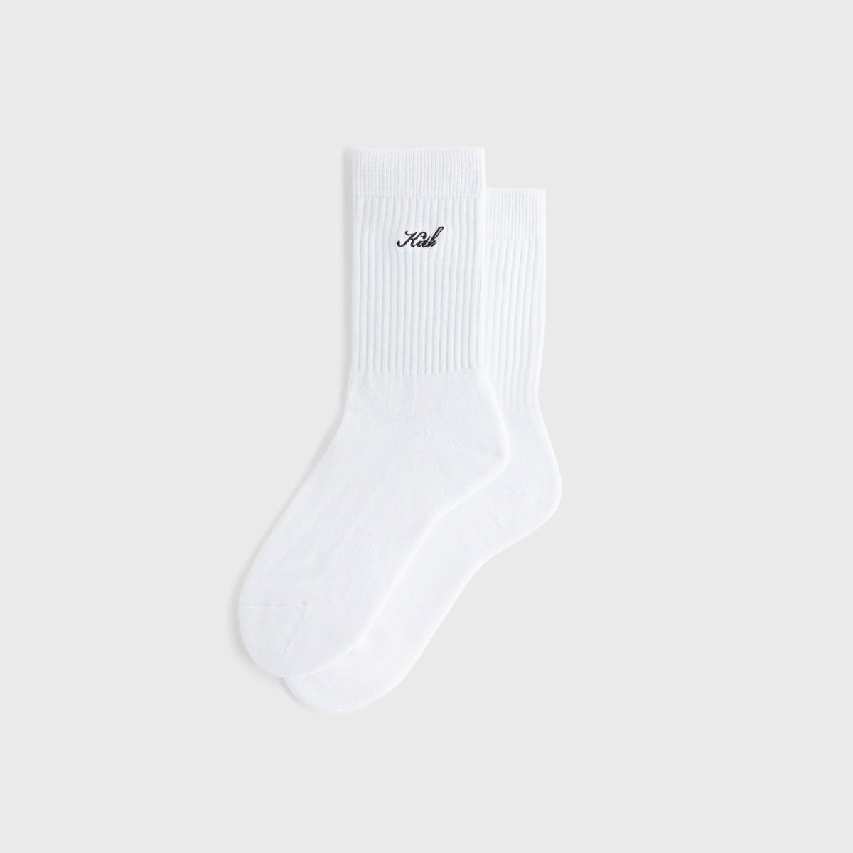 Kith Women Script Classic Crew Socks - White | Kith White
