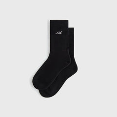 Kith Women Script Classic Crew Socks - Black | Kith Black
