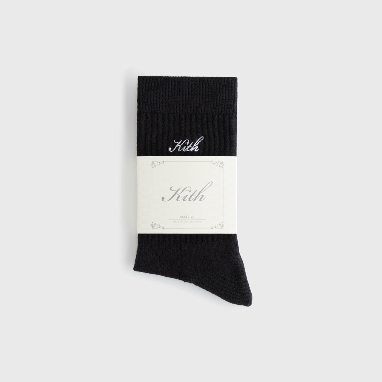 Kith Women Script Classic Crew Socks - Black | Kith Black