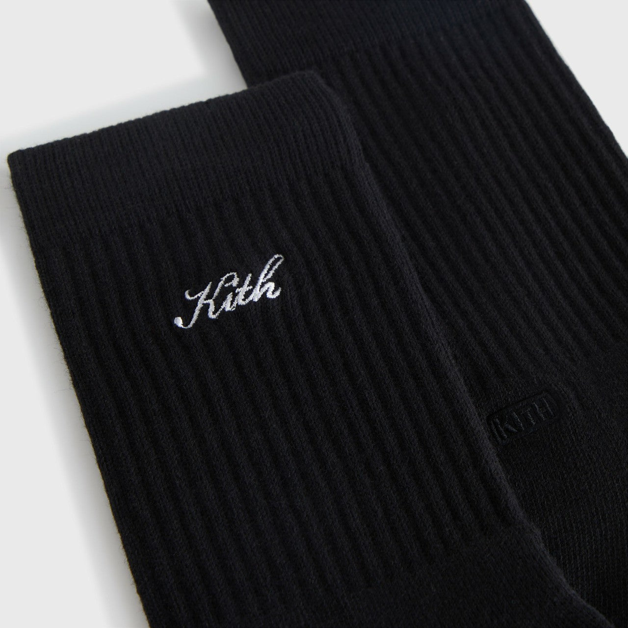 Kith Women Script Classic Crew Socks - Black | Kith Black