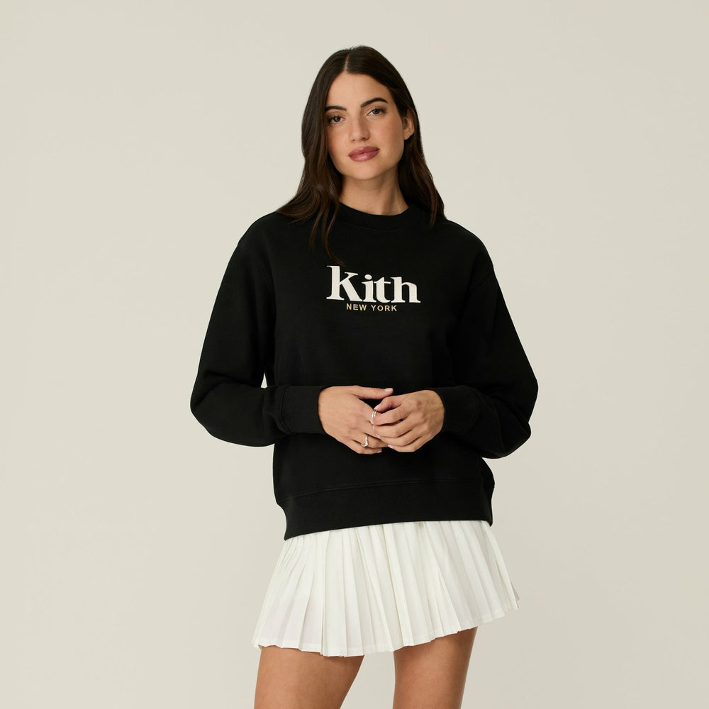 Kith Women Asher New York Crewneck - Black | Kith Black