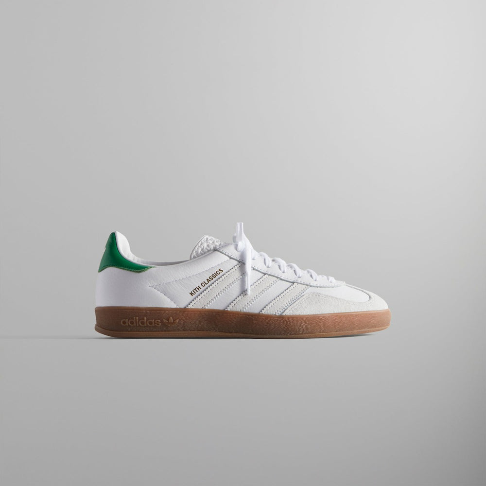 Kith Classics for adidas Originals Gazelle Indoor - White / Green | Kith White / Green