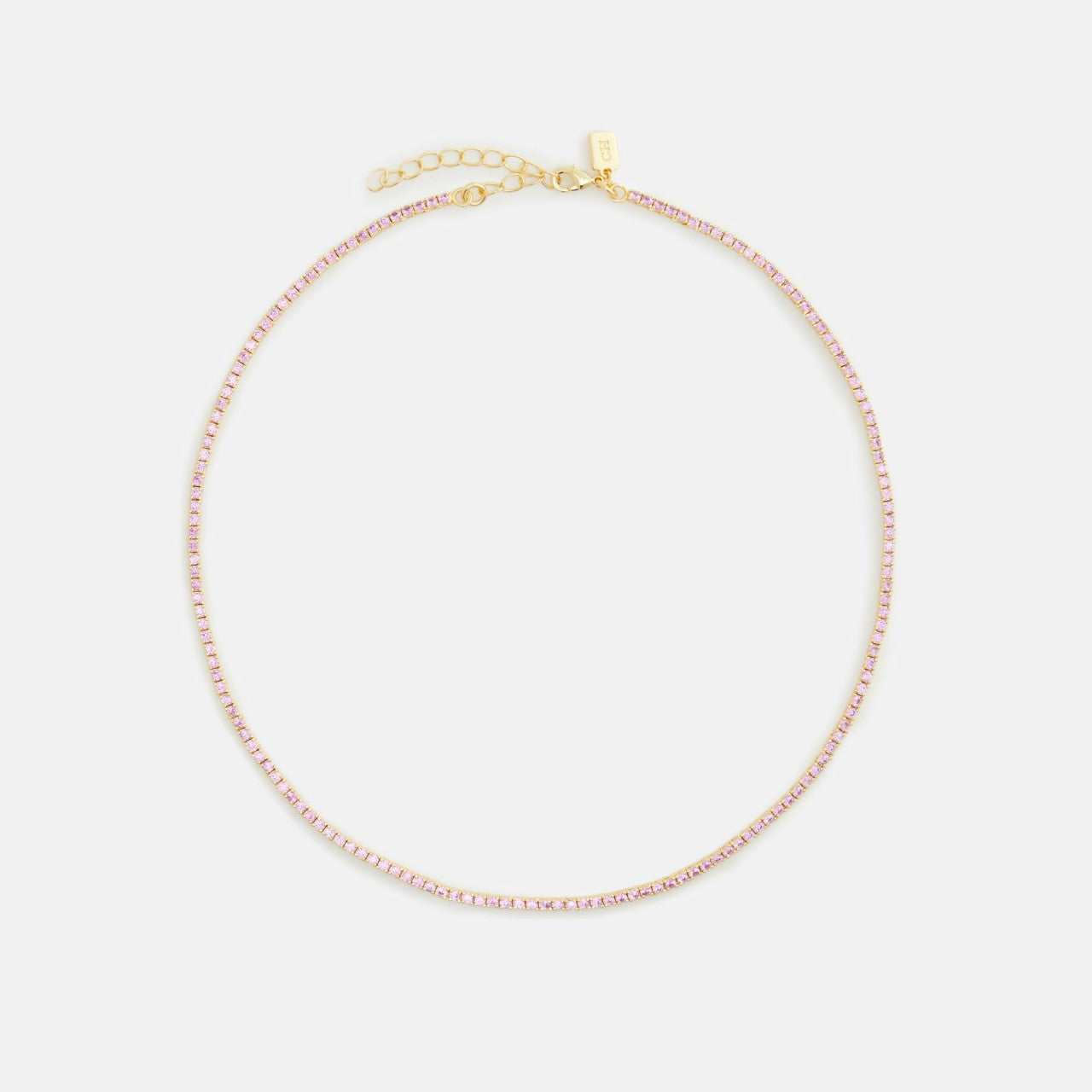 Crystal Haze Mini Serena Necklace - Pink | Kith Pink
