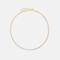 Crystal Haze Mini Serena Necklace - Pink | Kith Pink