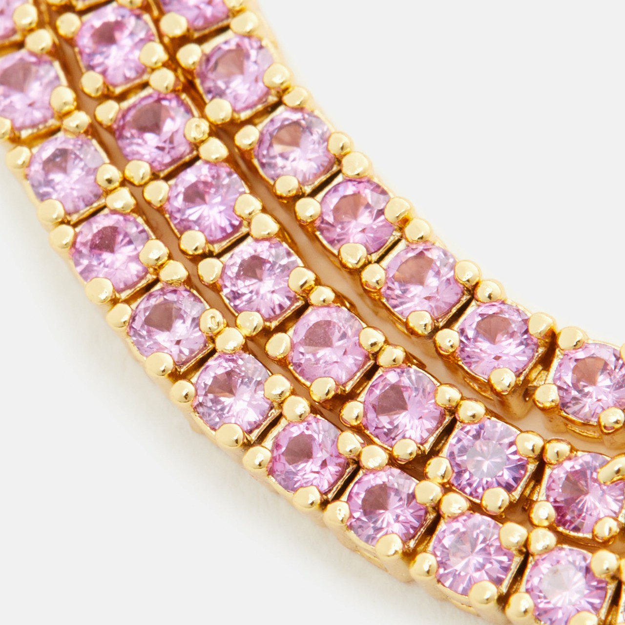 Crystal Haze Mini Serena Necklace - Pink | Kith Pink