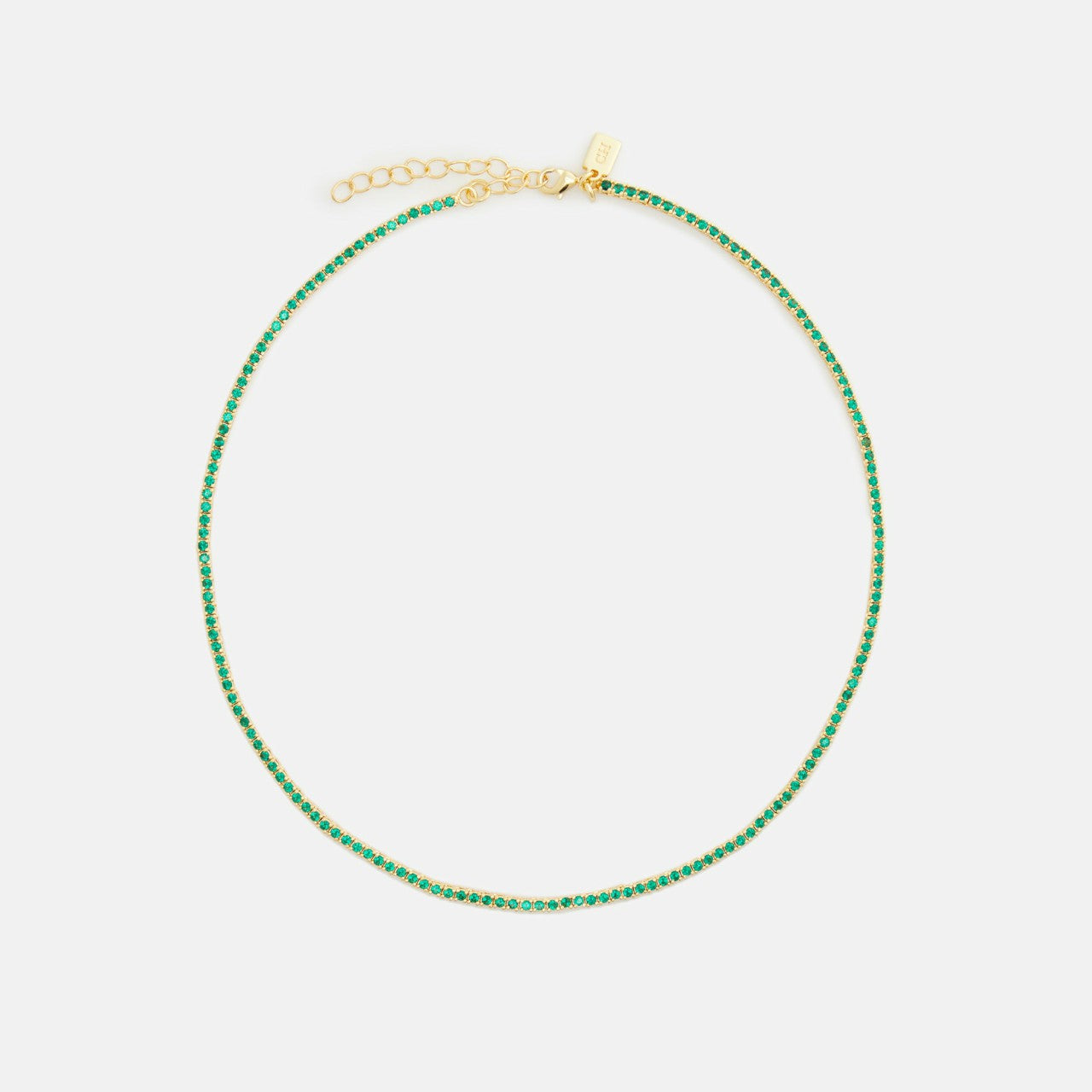 Crystal Haze Mini Serena Necklace - Green | Kith Green