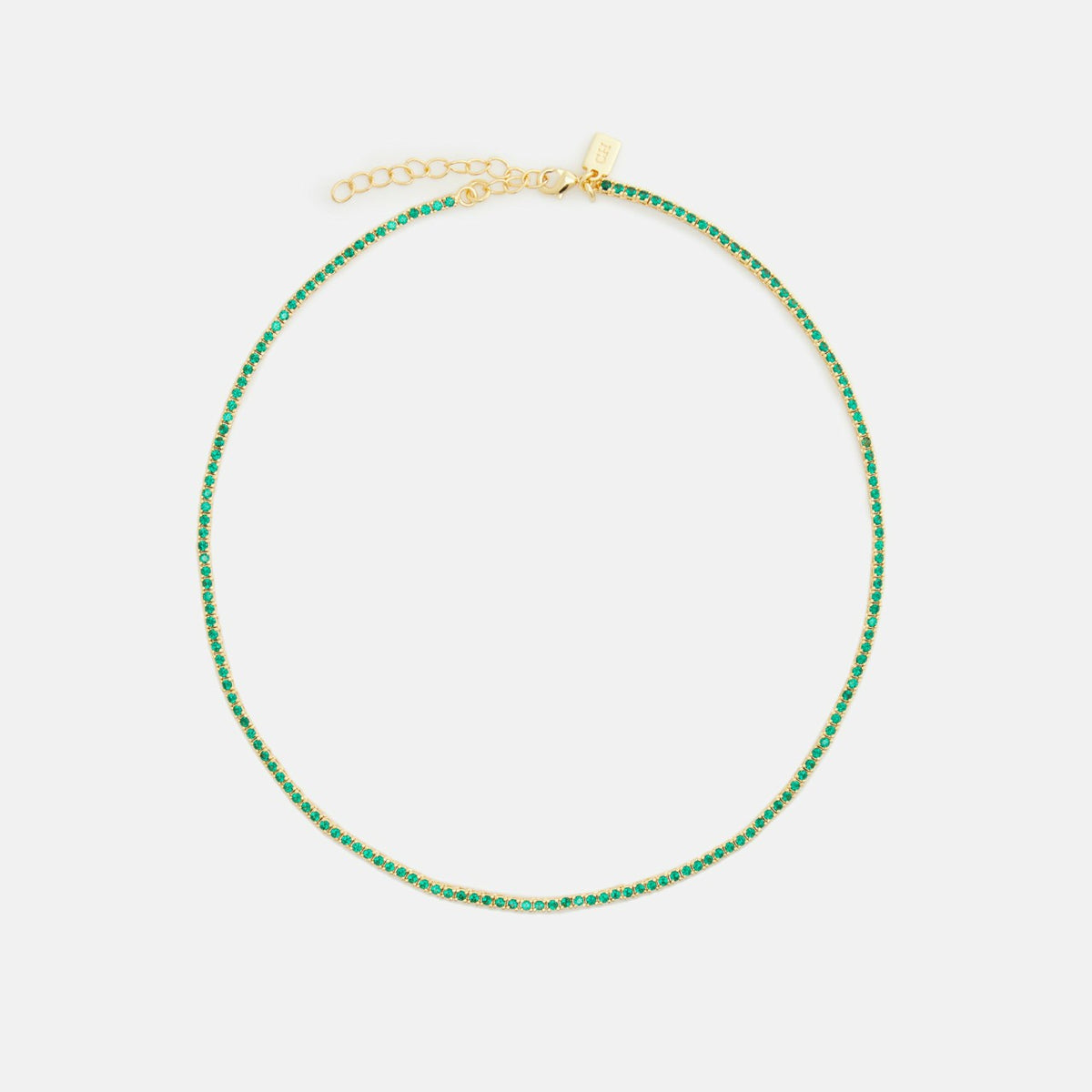 Crystal Haze Mini Serena Necklace - Green | Kith Green