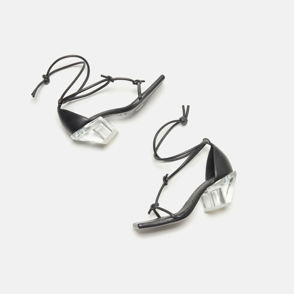 Rick Owens Sliver Sandal - Black / Clear | Kith Black / Clear