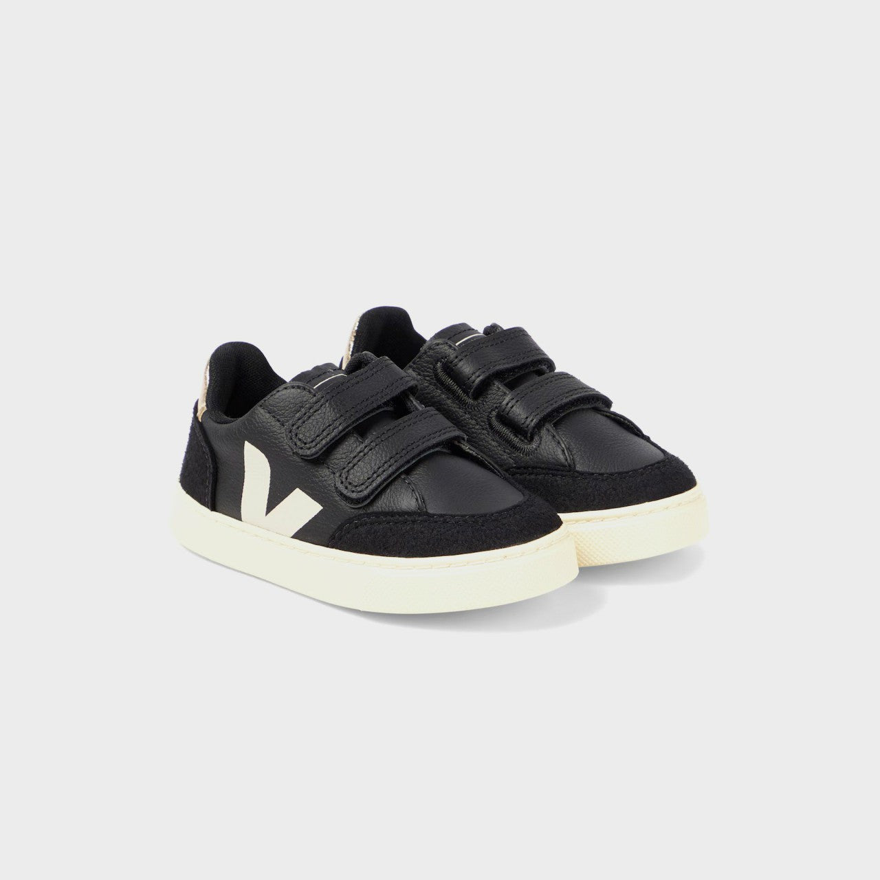 Veja PS V-12 - Black / White Platine | Kith Black / White Platine