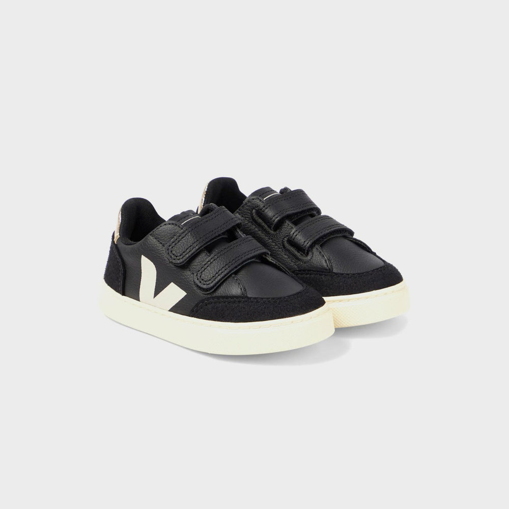 Veja PS V-12 - Black / White Platine | Kith Black / White Platine
