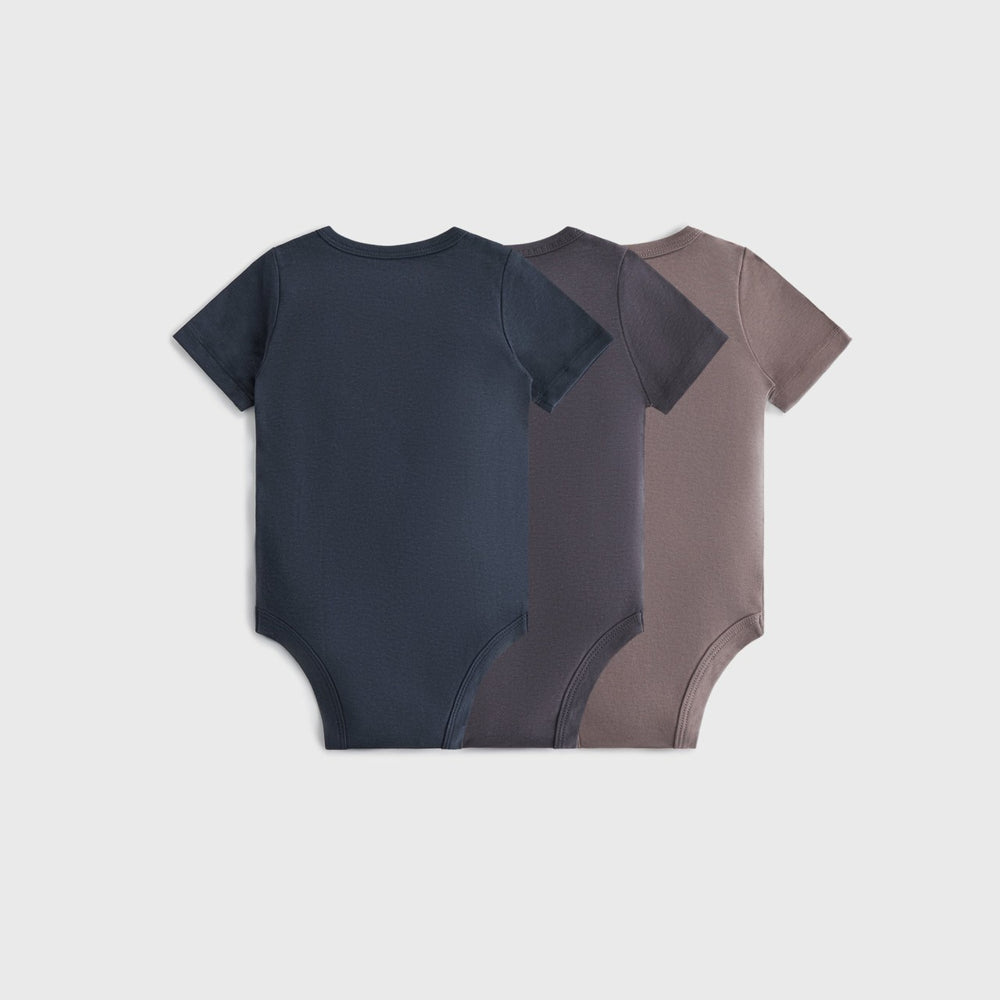 Kith Baby Palette 3-Pack Bodysuit - Battleship | Kith Battleship