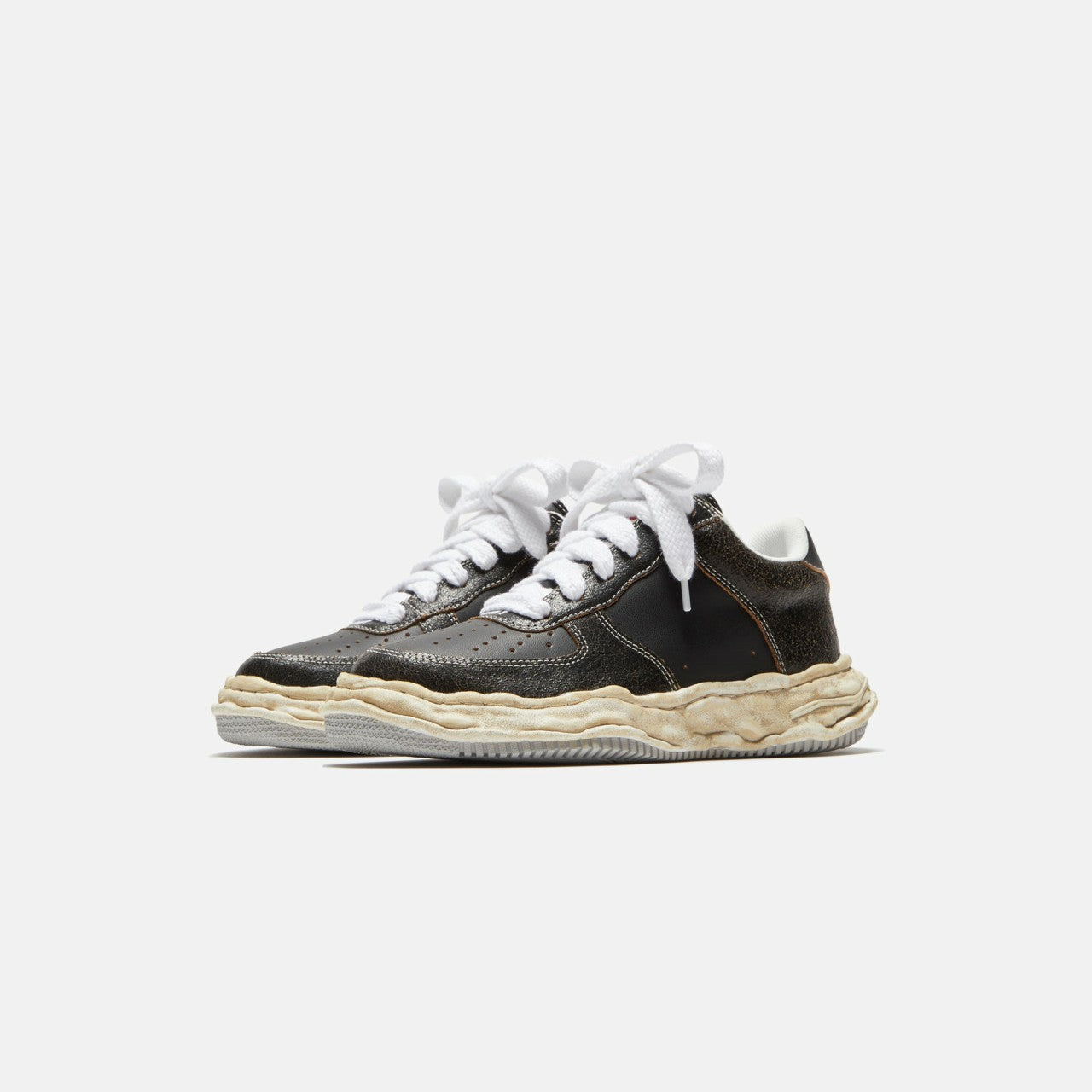 Mihara Yasuhiro Wayne - Cracking Leather / Black | Kith Cracking Leather / Black