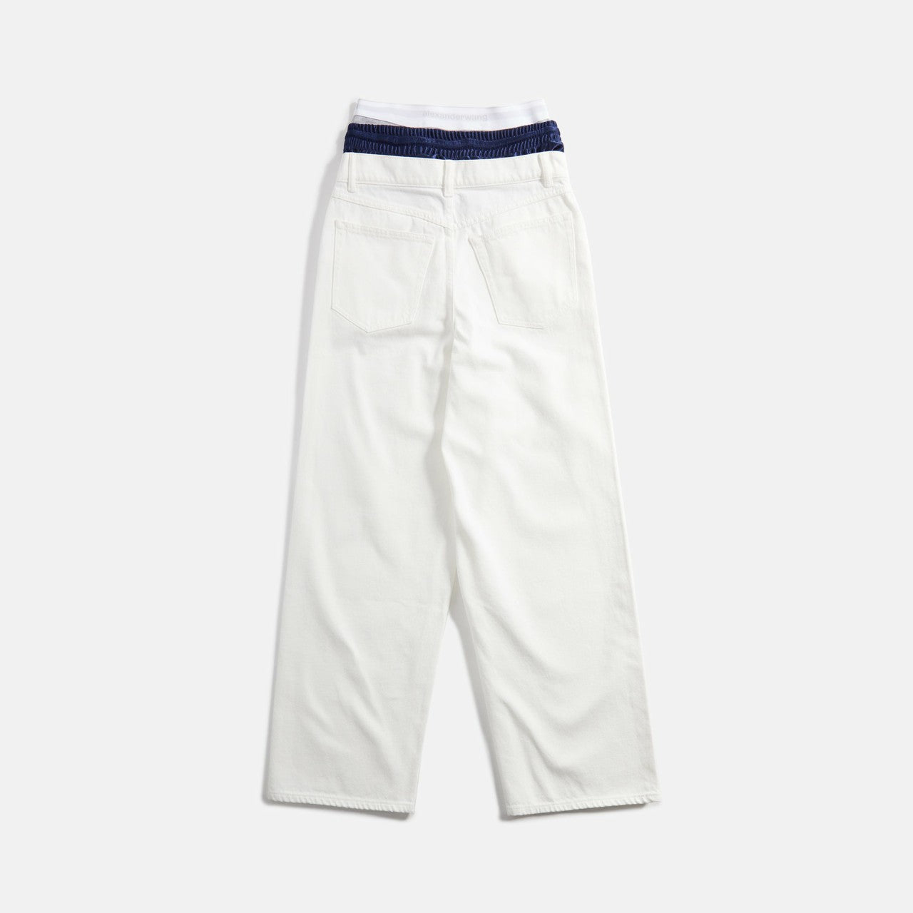 T by Alexander Wang Pre-Styled Tri-Layer 5 Pocket Jean - White | Kith White