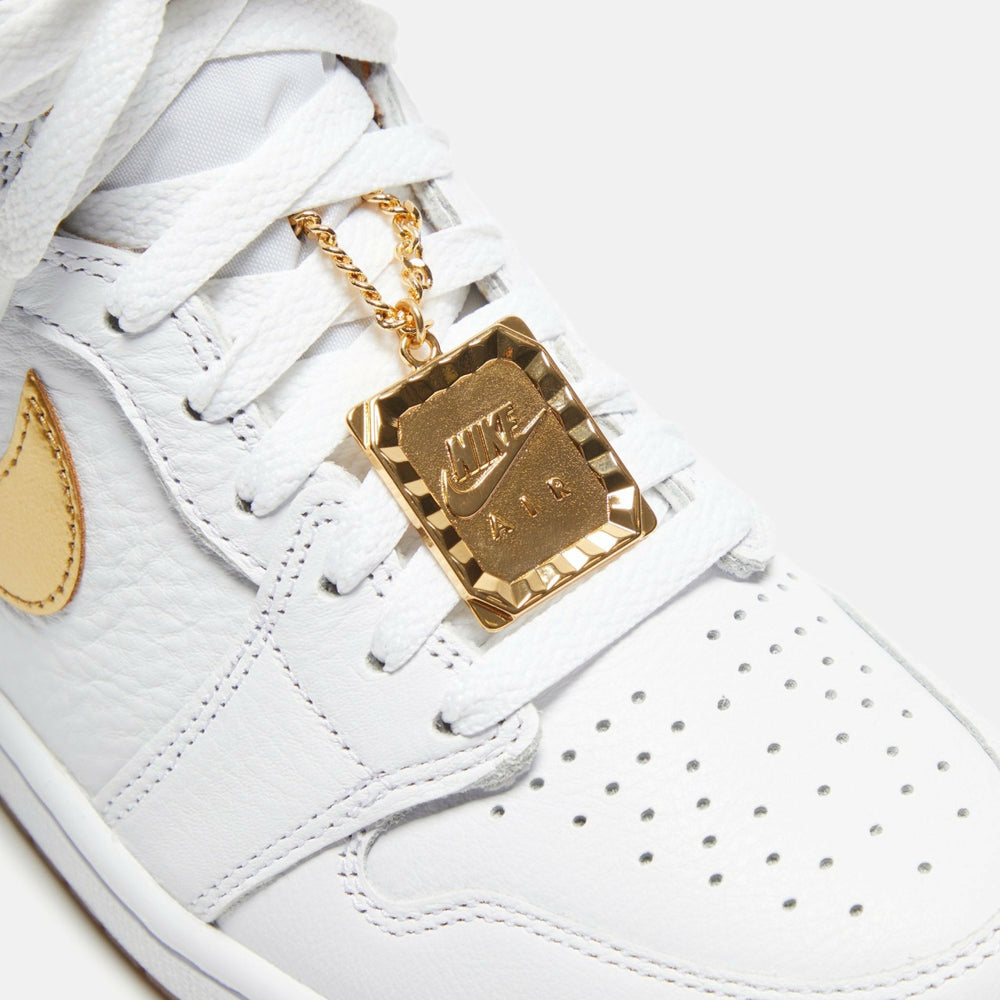 Jordan WMNS Air Jordan 1 High OG - White / Metallic Gold / Gum Light B | Kith White / Metallic Gold / Gum Light Brown