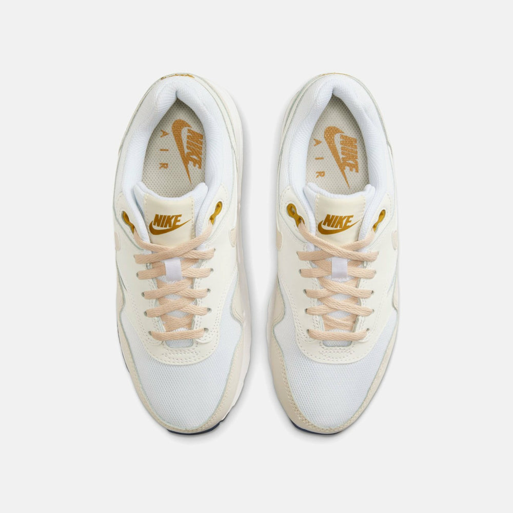 Nike Grade School Air Max 1 - White / Light Orewood / Brown / Bronzine | Kith White / Light Orewood / Brown / Bronzine