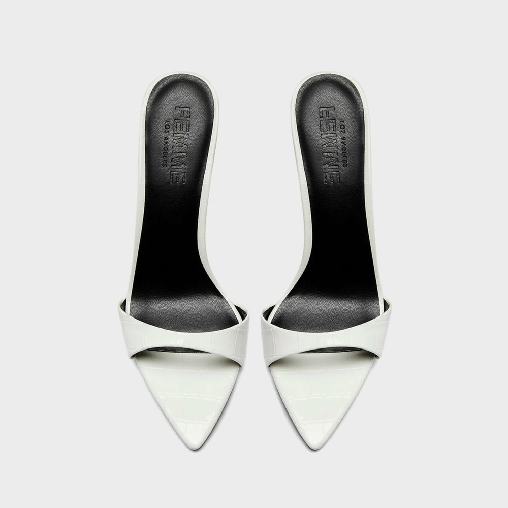 Femme LA Kaia 100 Slipper - Exotic Blanc | Kith Exotic Blanc
