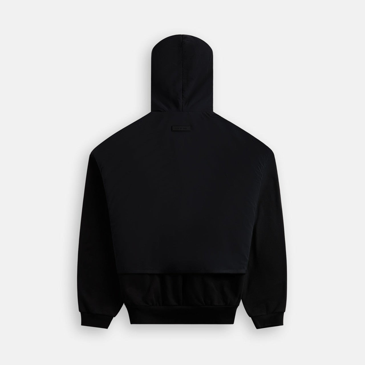 Essentials Nylon Fleece Hooded Sweater - Jet Black | Kith Jet Black
