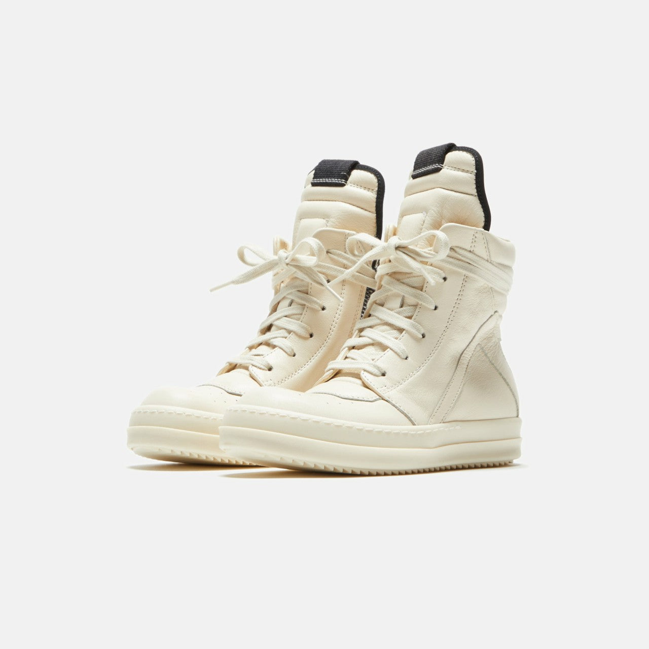 Rick Owens Kids Geobasket - Milk / Milk / Milk Scarpe in Pelle | Kith Milk / Milk / Milk Scarpe in Pelle