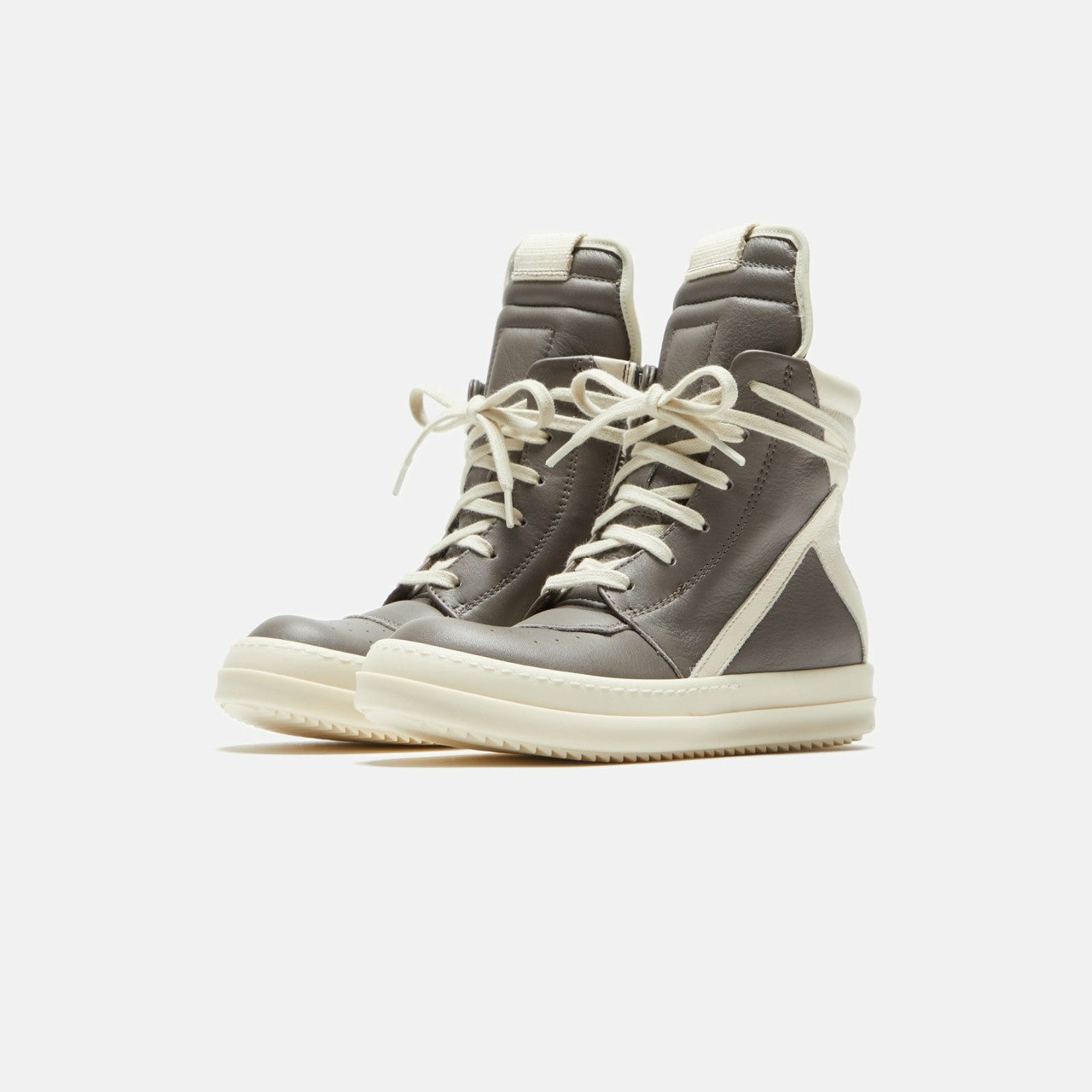 Rick Owens Kids Geobasket - Dust / Milk / Milk Scarpe in Pelle | Kith Dust / Milk / Milk Scarpe in Pelle